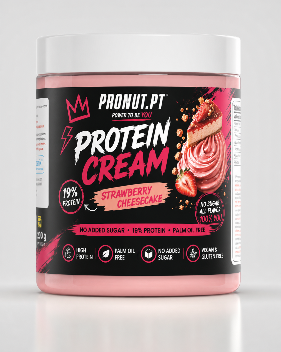 Creme Proteíco Strawberry Cheesecake